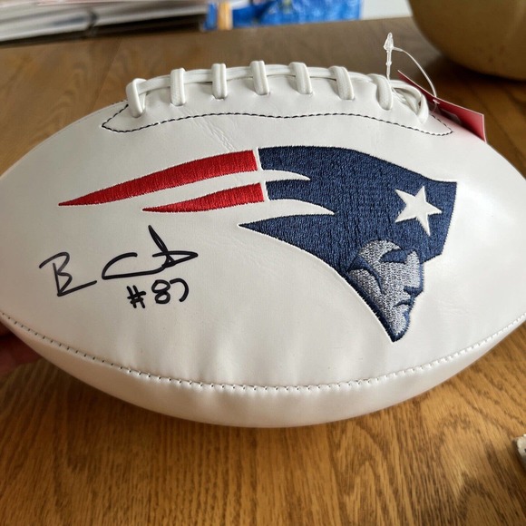 nfl autographed football patriot’s Ben Coats jsa certified - Picture 1 of 6